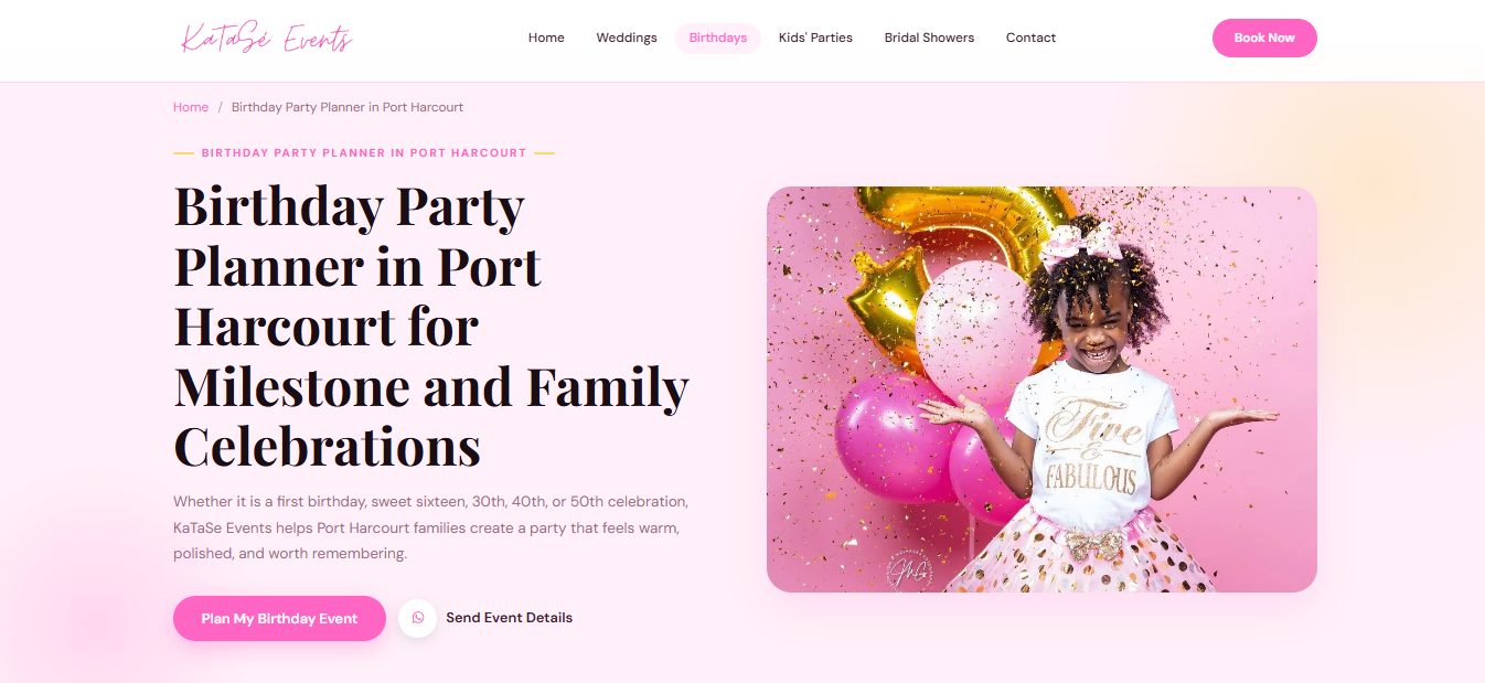KaTaSe Events booking and event platform preview